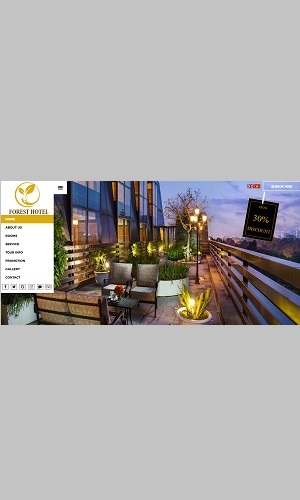 Mẫu thiết kế website khách sạn, resort