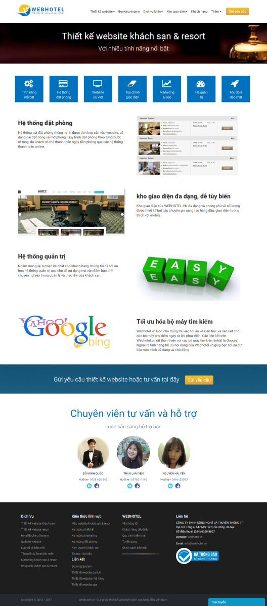 Thiết kế website nhà hàng khách sạn đẳng cấp, tăng doanh thu
